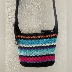 NWOT The Sak Colorful Striped Crochet Crossbody Bag
